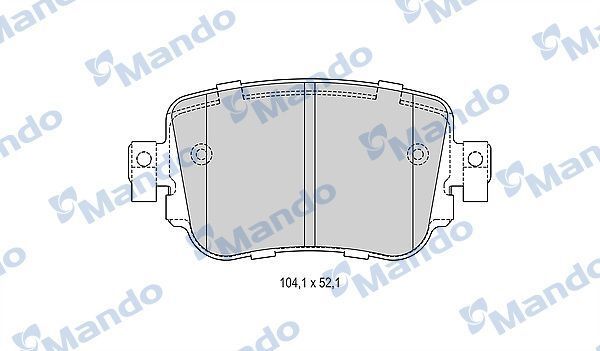 MANDO MBF015285 | Fren Balata Arka 15-Caddy-Sharan-Leon-Octavia-A1-Q3