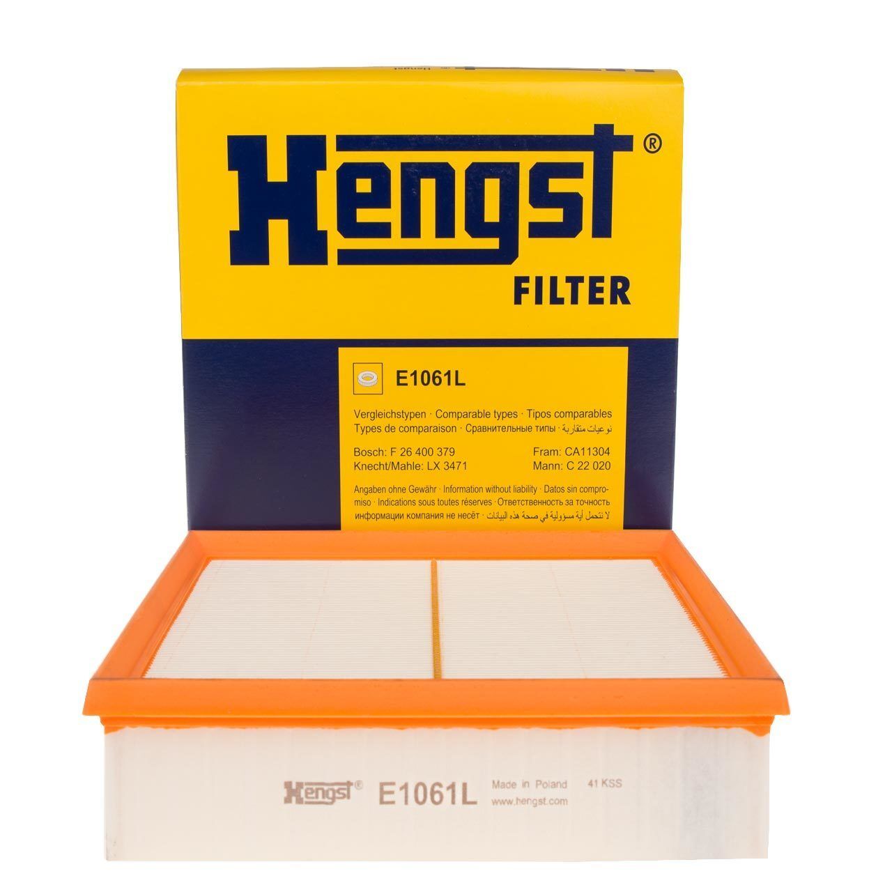 HENGST E1061L | Mercedes W246 Kasa B180 d Hava Filtresi