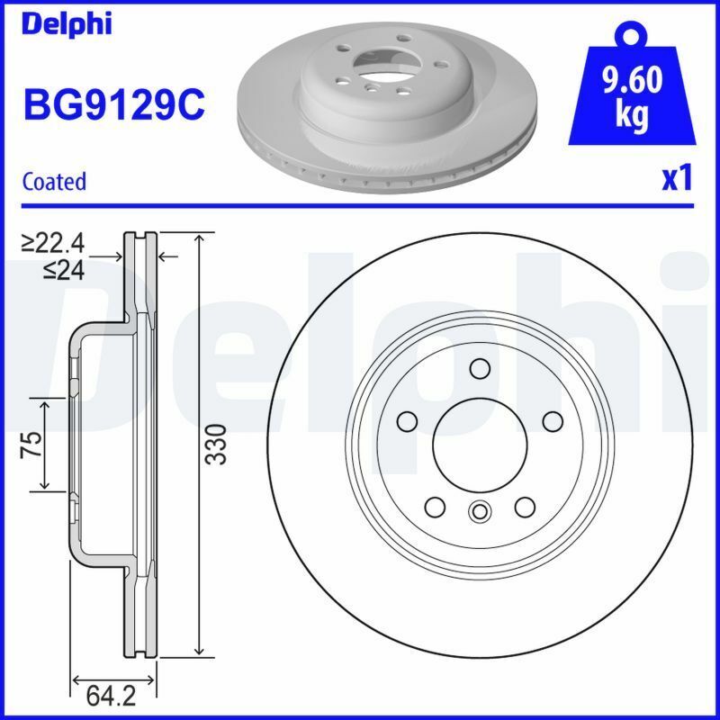 DELPHI BG9129C | Fren Diski Ön 5 (F10) 09-16525 D Xdrive 525 D 520 İ 520 İ 528 İ 530 İ 525 D 525 D Xdrive Activehybrid 523 İ 523 İ 528 İ 520 D 525 D 520 D Xdrive 518 D 518 D 520 D 520 D Xdrive 520 D 520 D Xdrive BMW 5 F10 F11 10-Adet Kutu & Fiyat Tek 