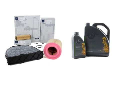 Mercedes W204 Kasa C180 Kompressor Periyodik Filtre Bakım Seti Motor Yağı Orijinal
