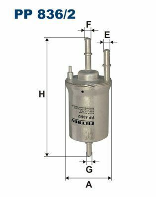 FILTRON PP836-2 | Yakıt Filtresi-6.6 Bar (VW Amarok 10-Caddy 11-Golf 04-14 Polo 10-Audi A3 04-13 Seat Leon 06-13 Skoda Octavia 04-13)