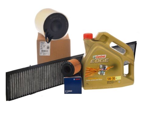 Bmw E90 Kasa 320i Periyodik Bakım Filtre Seti Bosch Castrol 5W30 Yağ