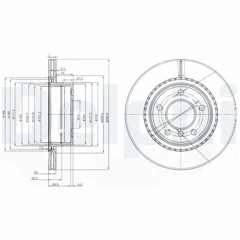 DELPHI BG3901C | Disk Arka 04-1-Seri-3-Seri (E81-E87-F20-F21-F30-F80-E90-E91) Kaplamalı | 1 Adet
