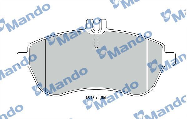 MANDO MBF015233 | Fren Balata Ön 07-E.S-E200-E250 C.S-C180-C200-C280-C320-C350